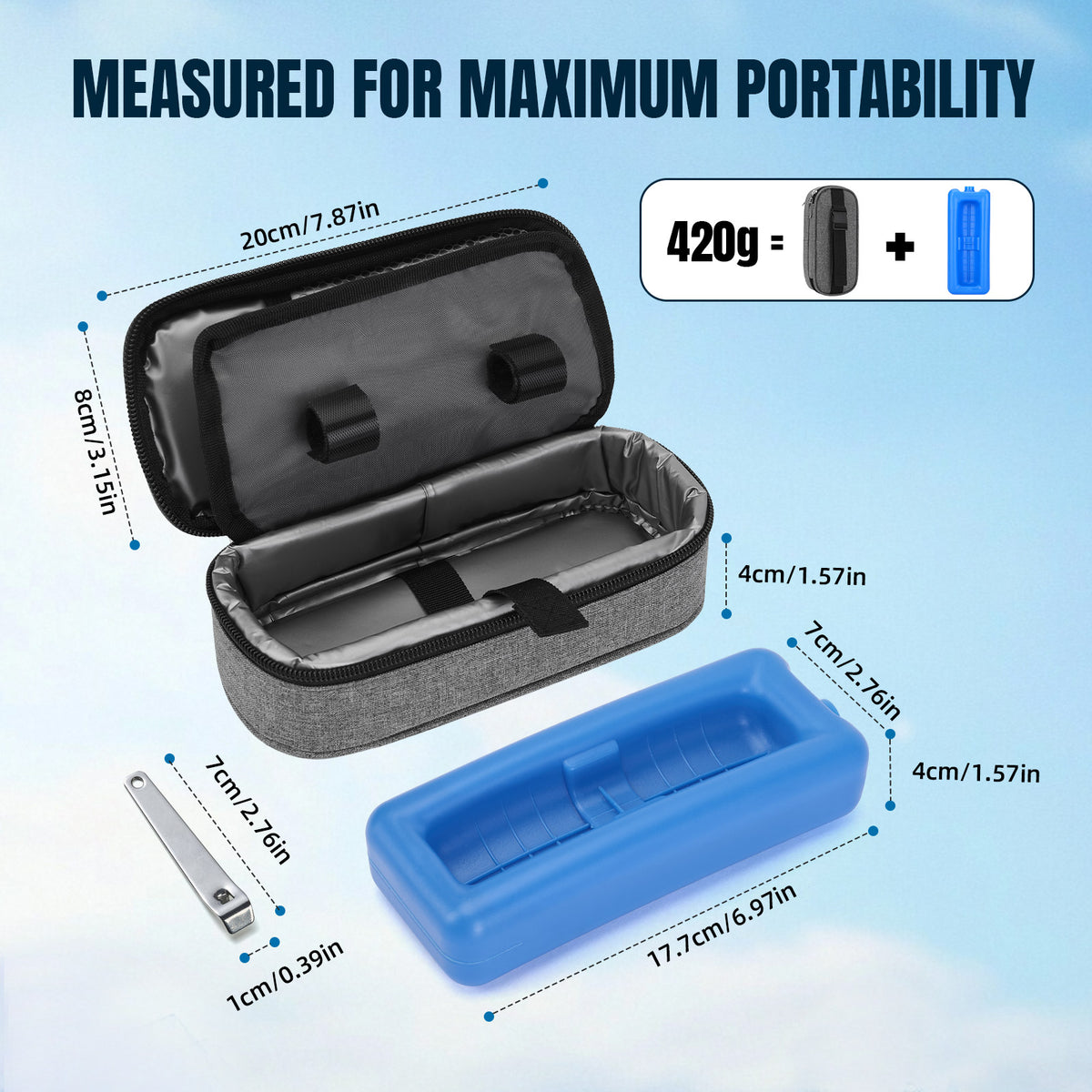apollowalker-Peptide Travel Case ,Fix Medicine Bottle,TSA Approved