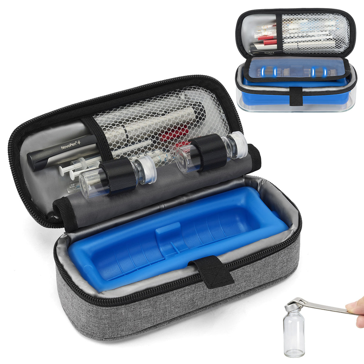 apollowalker-Peptide Travel Case ,Fix Medicine Bottle,TSA Approved