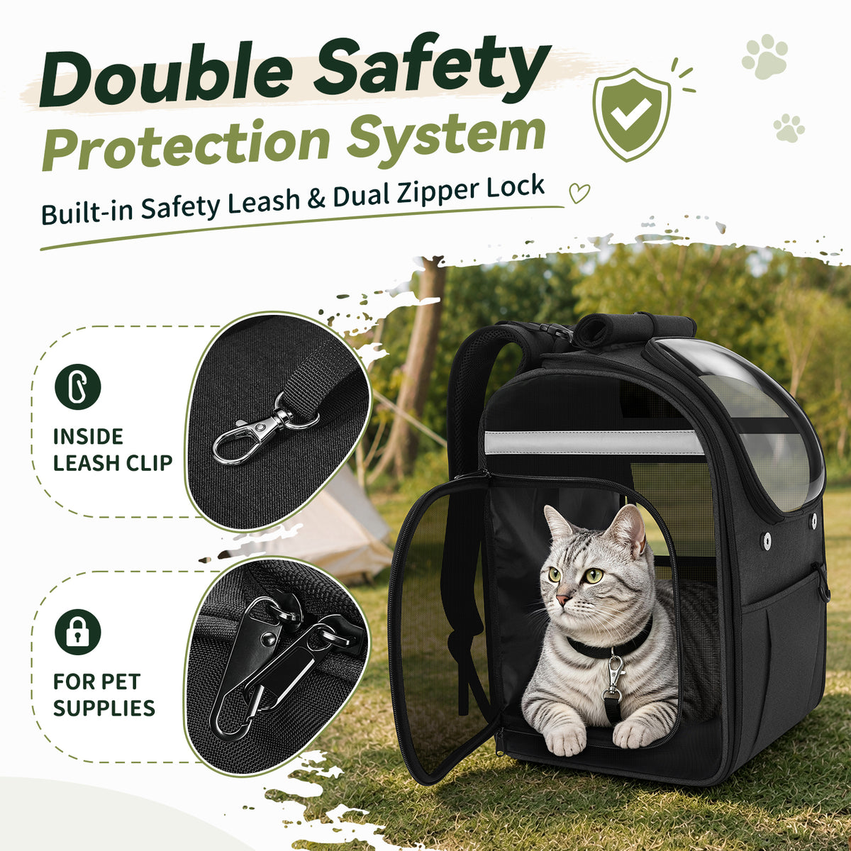 apollowalker-Cat Carrier Backpack for Small-Medium Cats,Dogs