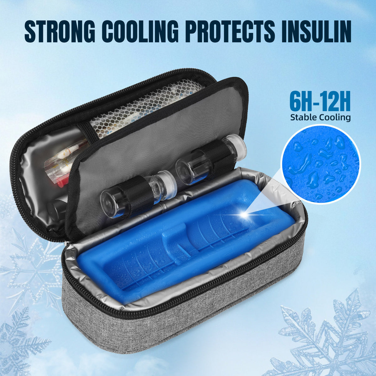 apollowalker-Peptide Travel Case ,Fix Medicine Bottle,TSA Approved