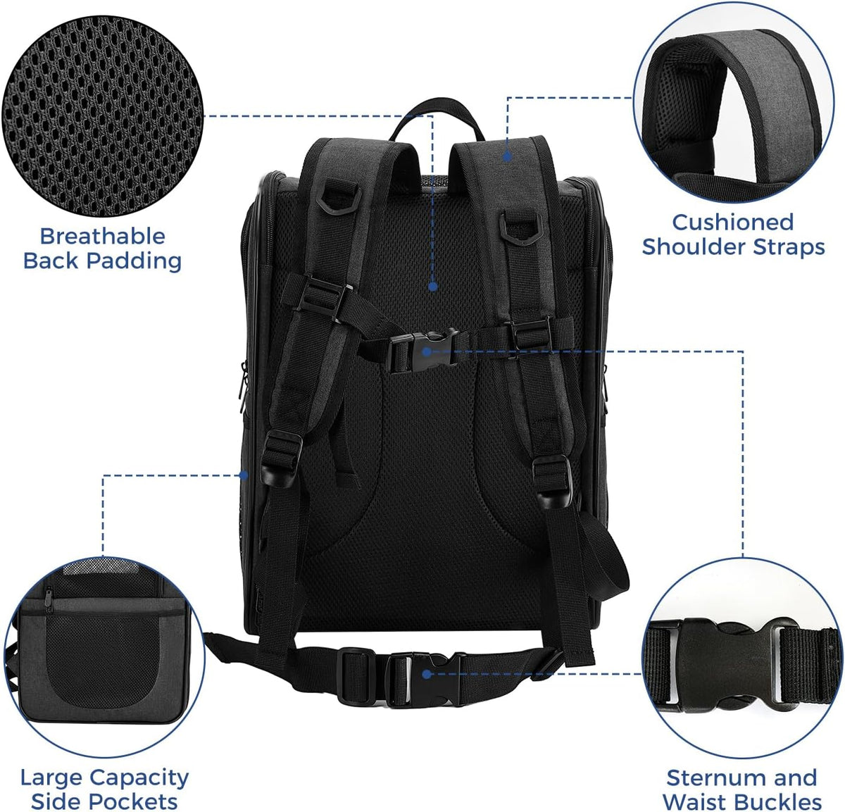 apollowalker-Apollo Walker Cat Carrier Backpack for Small Dogs and Cats Up to 18 lb