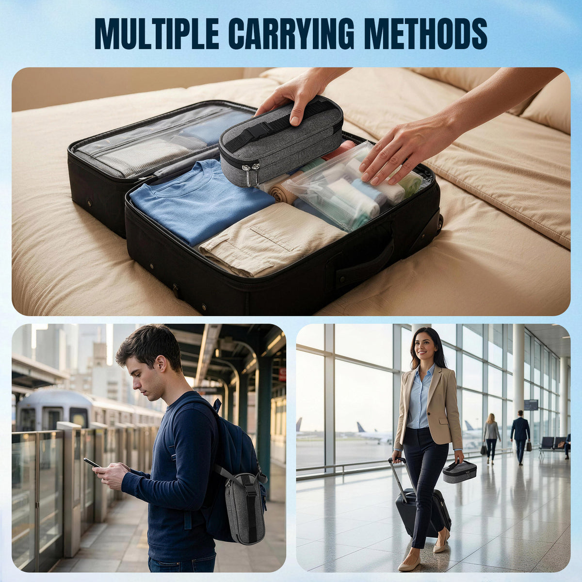 apollowalker-Peptide Travel Case ,Fix Medicine Bottle,TSA Approved