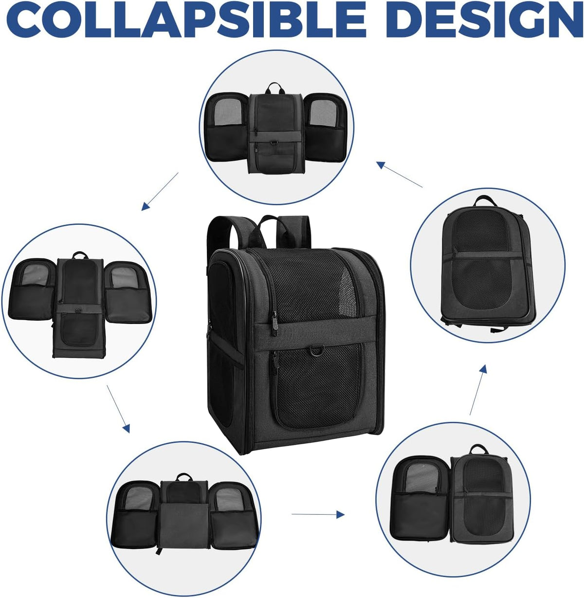apollowalker-Apollo Walker Cat Carrier Backpack for Small Dogs and Cats Up to 18 lb