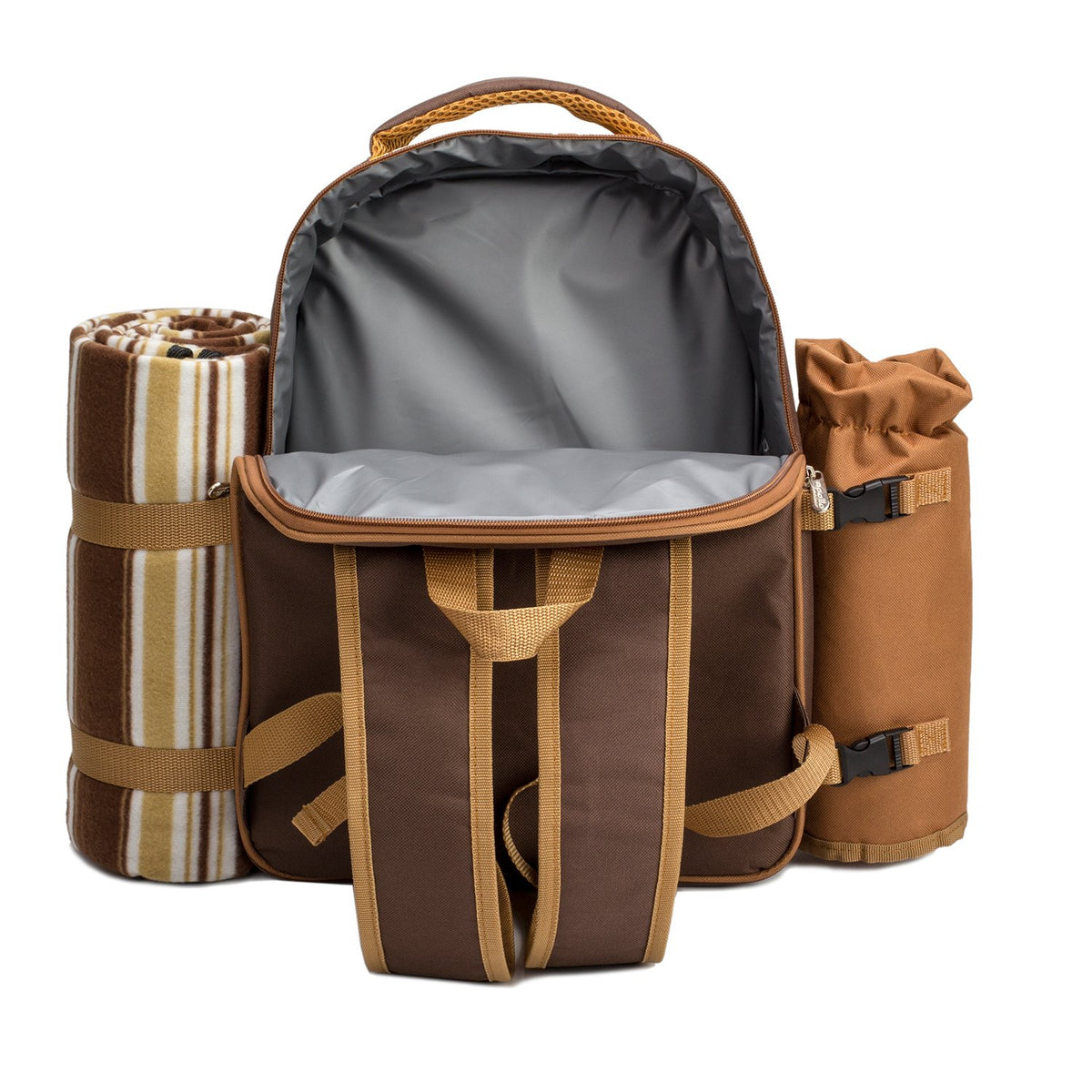 apollowalker-Picnic Backpack, 4-Person with Blanket & Wine, Family & Lovers Gift