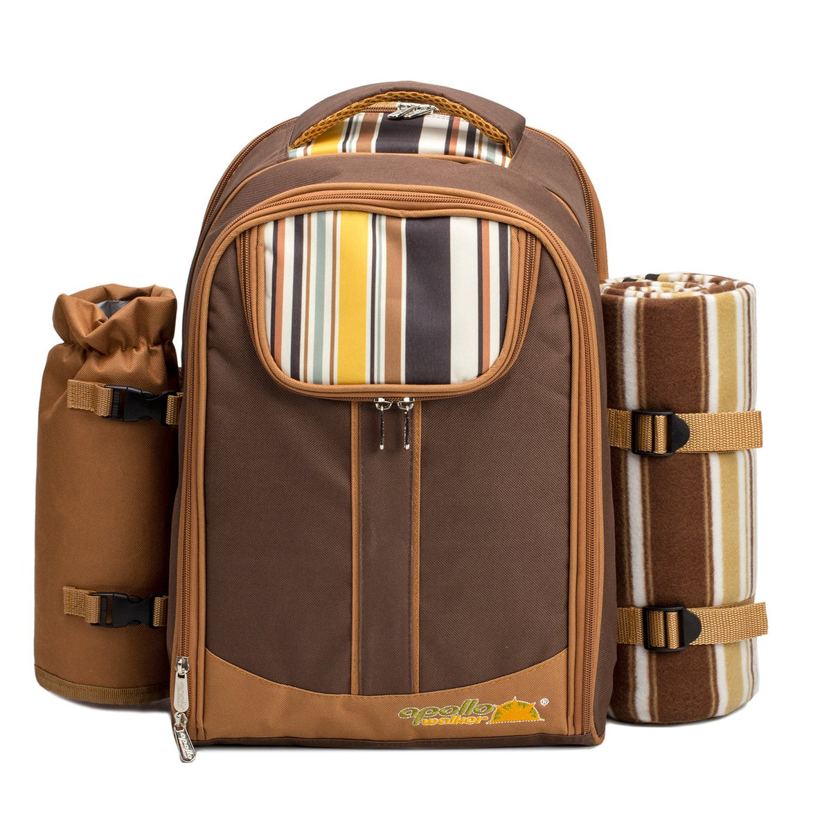 apollowalker-Picnic Backpack, 4-Person with Blanket & Wine, Family & Lovers Gift